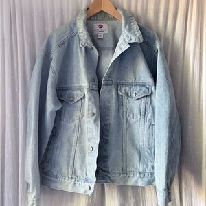 vintage 1990s Pepsi "Nothing Else Is A Pepsi" light blue denim trucker jacket
